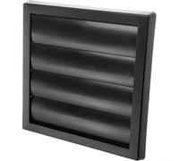 Rejilla de ventilación con tres rejillas ajustables para evitar corrientes de aire y para un flujo de aire eficiente, diseñada para su uso con campanas extractoras y ventiladores de escape (5 pulgadas