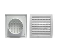 Rejilla de ventilación cuadrada con entrada redonda de 150 mm