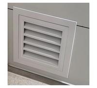 Rejilla de ventilación cuadrada de aluminio, rejilla de retorno de entrada de aire frío para techo de pared, rejilla de ventilación extraíble para HVAC, resistente al óxido para uso en pared o techo