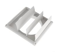 Rejilla de ventilación cuadrada de plástico con cierre automático para campanas extractoras de cocina, salida de rejilla de ventilador extractor, cubierta de ventilación de campana extractora sin