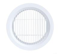 Rejilla de ventilación de 15 cm, panel recto, resistencia al viento baja, agujeros preperforados