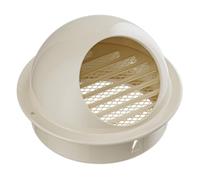 Rejilla De Ventilación De Acero Inoxidable 120mm,150mm Campana De Ventilación para Pared Exterior con Sombrero Rejilla Ventilacion Extractor Campana(Blanco,100mm)