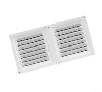 Rejilla de ventilación de acero inoxidable con mosquitera para cocina y baño, cubierta de ventilación de escape, 300 x 150 mm (150 x 300 mm)