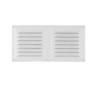 Rejilla de ventilación de acero inoxidable con pantalla para calefacción HVAC refrigeración y ventilación en techo y pared (blanco)