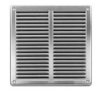 Rejilla de ventilación de Acero Inoxidable para Insectos, Marco de Montaje, 250 x 250 mm, Rejilla de ventilación