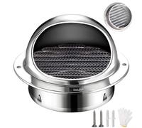 Rejilla de Ventilación de Aire Acero Inoxidable, Campana de Ventilación resistente a la intemperie y duradera 50/80/100/120/150mm salida de humos para campana extractora de cocina(150mm/5.9in)