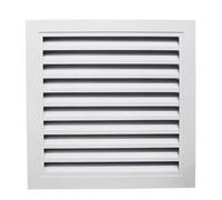 Rejilla De Ventilación De Aire Blanca, Rejillas De Ventilación De Pared De Aluminio, Rejillas De Obturación De Unidad Exterior De Aire Acondicionado A Prueba De Lluvia(250x250 mm(opening 200x200 mm))