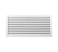 Rejilla De Ventilación De Aire Blanca, Rejillas De Ventilación De Pared De Aluminio, Rejillas De Obturación De Unidad Exterior De Aire Acondicionado A Prueba De Lluvia(500x250 mm(opening 450x200 mm))