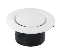 Rejilla de ventilación de aire caliente montable, difusor de cubierta, capó de escape de volumen ajustable, suministro de aire, 1 ud.(100MM)