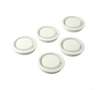 Rejilla de ventilación de aire, paquete de 5 rejillas de ventilación para armario y armario, optimización del flujo de aire, plástico ABS, mejora del hogar y jardín (blanco)