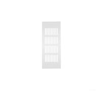 Rejilla de ventilación de aleación de aluminio con estructura integrada para uso a largo plazo en armarios e instalaciones de armarios (80 x 350 mm)