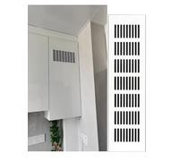Rejilla de ventilación de aleación de aluminio for gabinetes, zapateros y guardarropas, alta permeabilidad al aire y fácil instalación.(Natural,60x400mm)