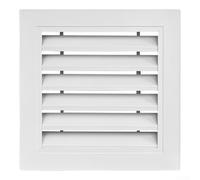 Rejilla de ventilación de aluminio, 200 x 200 mm, rejilla impermeable para pared exterior, refrigeración eficiente del flujo de aire, diseño a prueba de animales, para puerta de cobertizo de ático