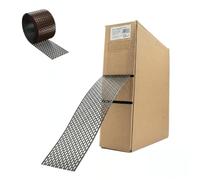 Rejilla de ventilación de aluminio, 60 lfm, color antracita/marrón, lacado por ambos lados (50,0 mm de ancho)