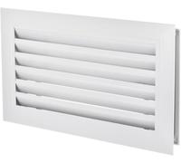 Rejilla De Ventilación De Aluminio Anodizado De 16x8 Pulgadas - Rejilla Duradera para La Ventilación De Puertas De Armarios Y Roperos. White