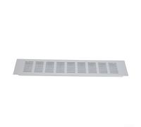 Rejilla de ventilación de aluminio con diseño de rejilla de ventilación para armarios, zapateros, puertas de baño y armarios de ordenador (80 x 400 mm)