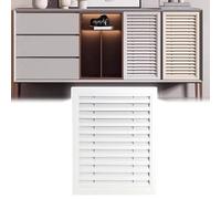 Rejilla de ventilación de Aluminio con Lamas para Puertas - Instalación a presión para Orificios de ventilación, tamaños Personalizables de 12 a 48 Pulgadas.