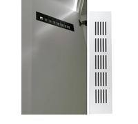 Rejilla de ventilación de aluminio con rejilla de ventilación, resistente a la corrosión, for fregaderos y armarios de cocina, armarios, zapateros, baños y paredes.(Silver,60x300mm/2.4x11.8in)