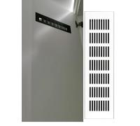 Rejilla de ventilación de aluminio con rejilla de ventilación, resistente a la corrosión, for fregaderos y armarios de cocina, armarios, zapateros, baños y paredes.(Natural,60x300mm/2.4x11.8in)