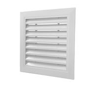 Rejilla de ventilación de Aluminio para ático - Rejilla de ventilación con Lamas para el hogar, Cocina, Garaje, Techo y Puertas - Cubierta de ventilación metálica de 55x55 cm (22x22) - Mejor