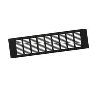 Rejilla de ventilación de aluminio para muebles, 400 x 100 mm, color marrón oscuro