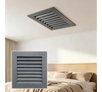 Rejilla de ventilación de Aluminio Resistente con Filtro extraíble, Cubierta de ventilación con Lamas de 45 Grados para Pared/Techo - Registro de HVAC Decorativo Ideal para Garaje, baño, COC
