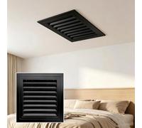 Rejilla de ventilación de Aluminio Resistente con Filtro extraíble, Cubierta de ventilación con Lamas de 45 Grados para Pared/Techo - Registro de HVAC Decorativo Ideal para Garaje, baño, COC