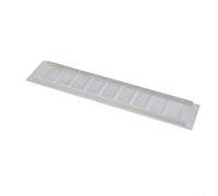 Rejilla de ventilación de aluminio resistente para mejorar el flujo de aire en baños y armarios (80 x 400 mm)