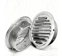 Rejilla de ventilación de inoxidable pared exterior, Cubierta de rejilla de ventilación de aire circular, para proyectos de mejora del hogar(160mm)
