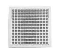 Rejilla de ventilación de pared y aleros con salida de aire de 100 mm o 150 mm, marco de ABS blanco para uso en interiores y exteriores, protección contra parásitos de malla de acero,
