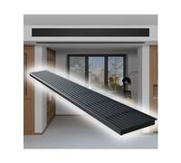 Rejilla de ventilación de plástico ABS y acero para persianas ajustables centrales de aire acondicionado interior y ático (60 x 45 cm), mejora el flujo de aire y reduce la humedad