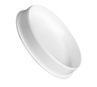 Rejilla de Ventilación de Plástico PVC de 100 mm para Tapas de Manguitos y Tuberías de Drenaje, Protección Contra Insectos (Blanca)