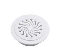 Rejilla de ventilación de PP para agujeros de ventilación de pared, conducto redondo con obturador, cubierta de ventilación de aire acondicionado de plástico, blanco, panel de flujo de aire interior