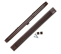 Rejilla de ventilación de ranura de goteo de 263 mm marrón para ventanas de uPVC con doble acristalamiento y de madera. Reduce la condensación, la humedad y el vapor en las ventanas. Totalmente