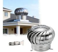 Rejilla de ventilación de techo de acero inoxidable de 100 mm, tapa de ventilación giratoria, tapa de turbina de viento de techo giratoria, ventilación de techo resistente a la intemperie con