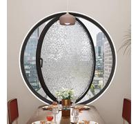 Rejilla de ventilación giratoria 360° Fabricada en Vidrio Templado y aleación de Aluminio, para baño, Cocina o Sala de Juegos - Negra, 80 cm / 31,3 Pulgadas