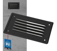 Rejilla de ventilación KOTARBAU® 165x100 mm Rejilla de escape atornillable Ventilación de chimenea lacada Antracita Rejilla protectora contra insectos resistente a la corrosión