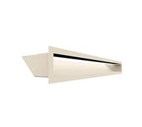 Rejilla de ventilación KRATKI Air | Rejilla de Aire Caliente 9 x 80 cm | Crema | Rejilla de Escape para ventilación de chimeneas | Entrada de Aire en un ángulo de 45 Grados