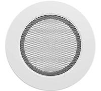 Rejilla de ventilación KRATKI | FI 125 mm | Ø 17,3 cm | Blanco | Rejilla Redonda de Aire Caliente | Rejilla de Escape para ventilación de chimeneas | para Cada Tipo de Interior