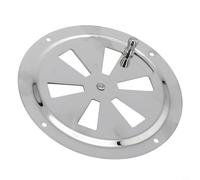 Rejilla de ventilación marina de acero inoxidable de 5 pulgadas de diámetro, rejillas de mariposa redondas compatibles con ventilación de barcos y caravanas