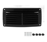 Rejilla de ventilación marina de plástico ABS para barco, yate, caravana, salida de aire resistente a la intemperie con malla para insectos, color blanco, 117 x 117 mm (blanco pequeño)