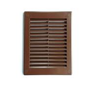 Rejilla de ventilación marrón de 180 mm x 250 mm con mosquitera / rejilla de ventilación de 17,78 x 20,32 cm TRU3BR