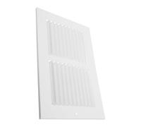 Rejilla de Ventilación Metálica 1ra Empotrable Filtro Antipolvo | Acero Blanco, Acabado Decorativo Moderno, para Conducto Hvac y Retorno de Horno en Espacios Comerciales