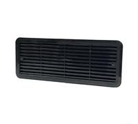 Rejilla de ventilación para nevera Thetford 62445480, ABS 483 x 186 mm, panel de montaje blanco/negro para refrigeradores de autocaravana, resistente a la intemperie y diseño de flujo de aire