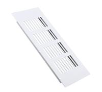 Rejilla de ventilación para paredes, Cubierta de rejilla ventilación blanca, 60x(150-600) mm, paquete 2 for armario(1pcs,60x400mm)