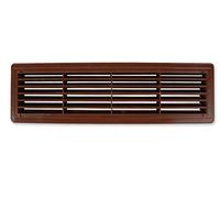 Rejilla de ventilación para puerta de baño, 455 mm x 135 mm, cubierta de ventilación de dos lados T15BR