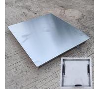 Rejilla de ventilación para techo con amortiguador de gas y mango, placa de cubierta duradera para un fácil acceso al ático, sótano o sótano