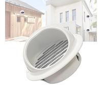 Rejilla De Ventilación Redonda Ø100 150 200mm, Tapa para Salida De Humos, Protección para Desagüe, Recirculación De Aire, Acero INOX Negro Blanco Cubierta para Campana Extractora De Cocina