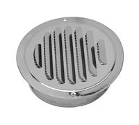 Rejilla de ventilación redonda acero inoxidable 70-300 mm for conducto pared exterior, herramienta, cubierta a prueba viento for, ventilador extracción Rejilla Ventilacion Exterior(120mm)