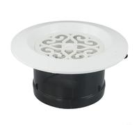 Rejilla de ventilación redonda con rejillas ajustables y mosquitera diseñada para su uso en sistemas de ventilación de pared de techo y conductos para promover la circulación de aire fresco (100 mm)